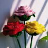 Handmade Crochet Forever Rose Flowers in India