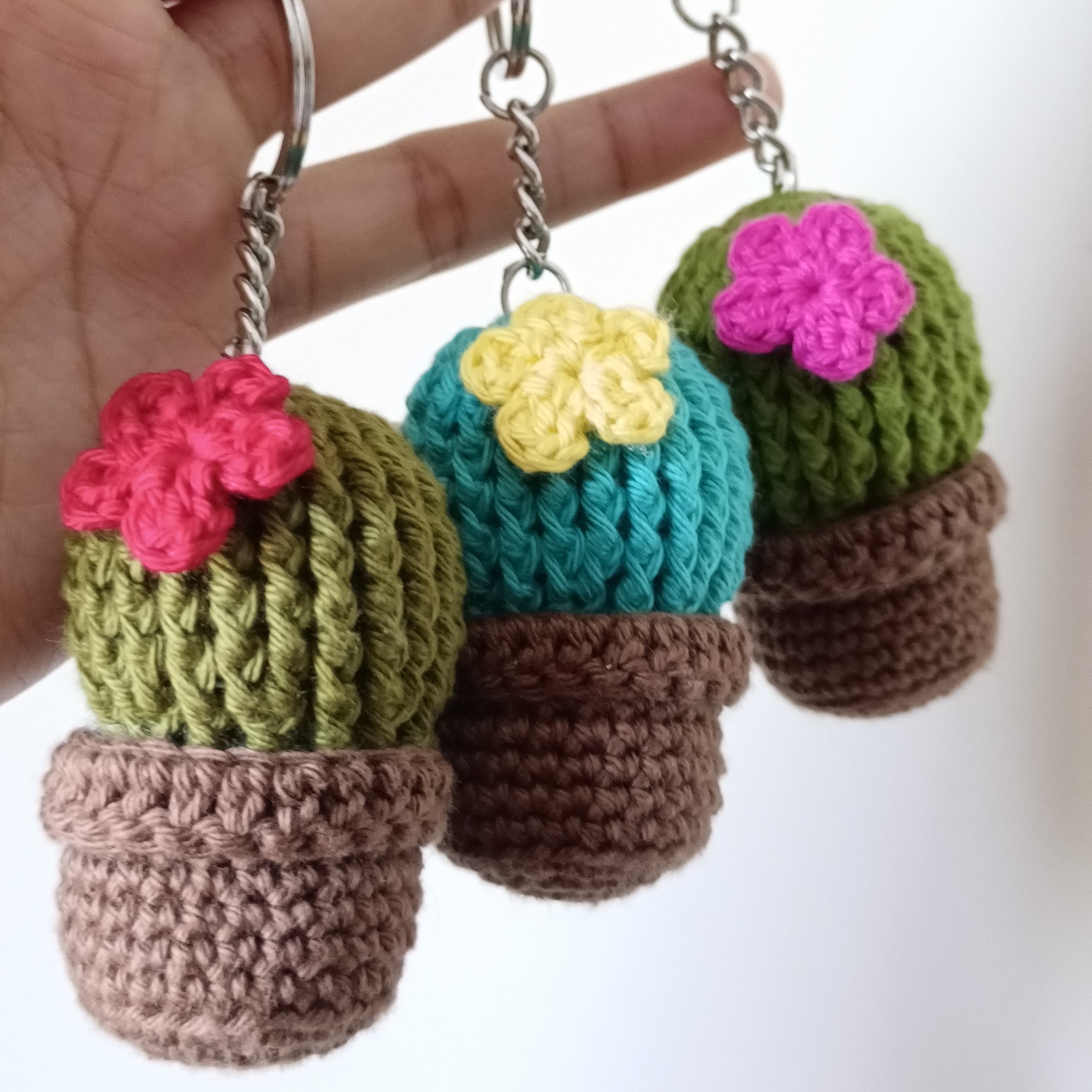 Handmade Cactus Keychain In India