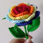 Handmade Forever Rainbow Rose Flowers in India