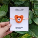 Handmade Crochet Bear Rakhis in India