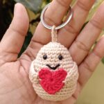 Handmade Crochet Potato Keychain in India