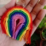 Crochet-Rainbow-Keychain-in-India
