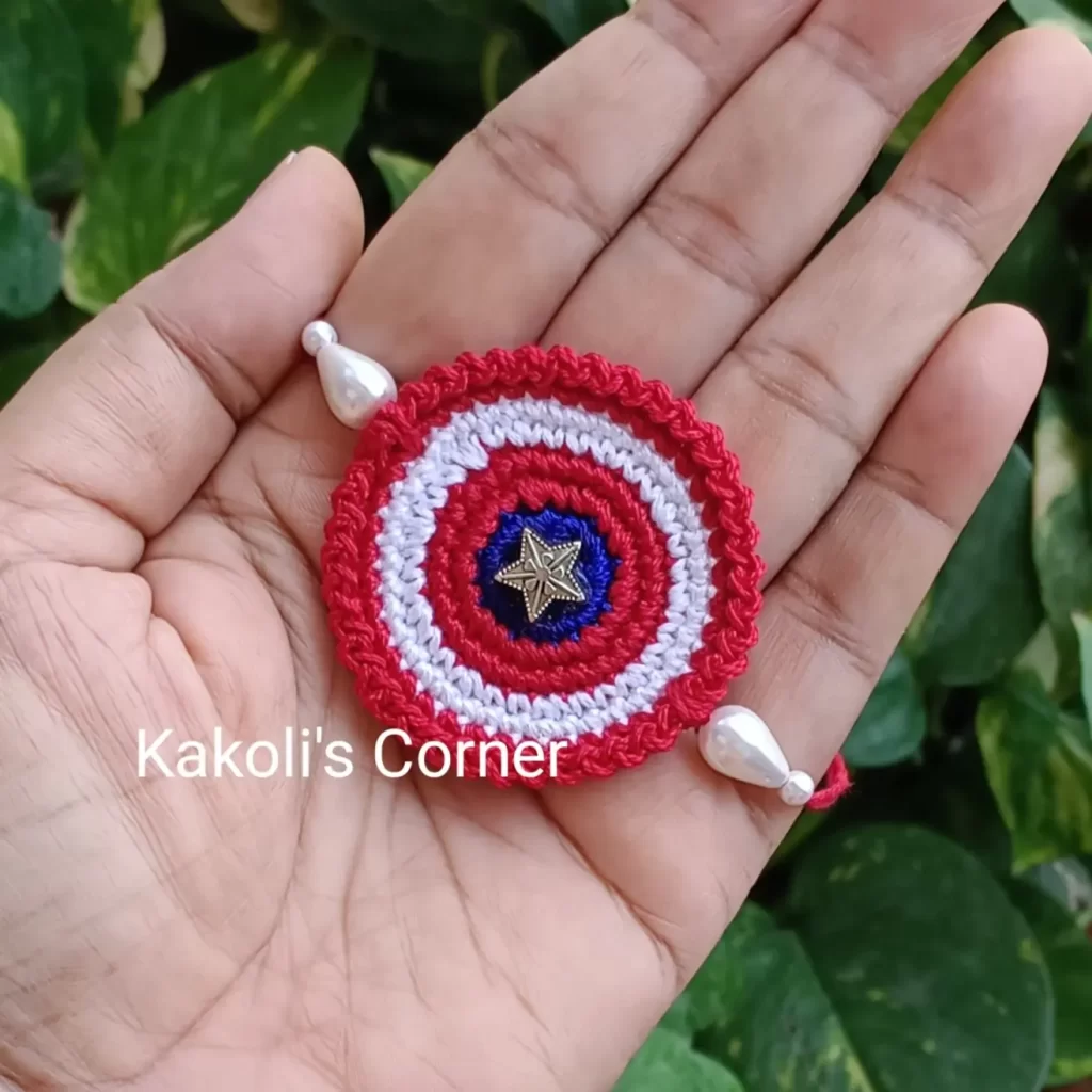 Handmade-Captain-America-Rakhi-in-India
