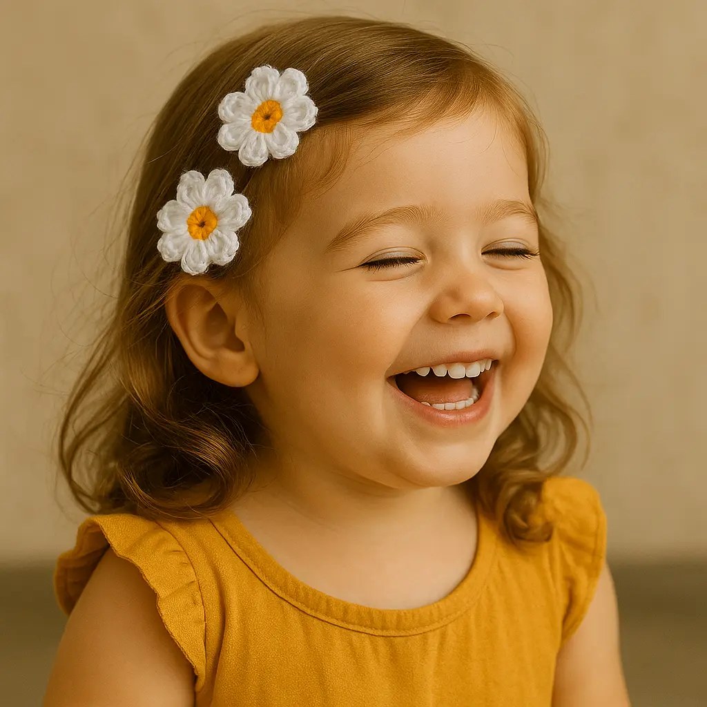 gallery-3 Handmade Floral Hairclips for Baby Girl in India