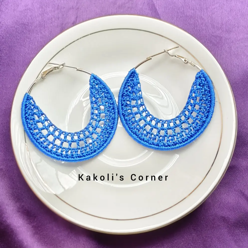 Latest-Crochet-Blue-Hoop-Earrings-Handmade-in-India-scaled