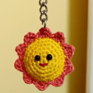 Handmade Sun Keychain in India