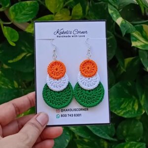 Tiranga earring in India