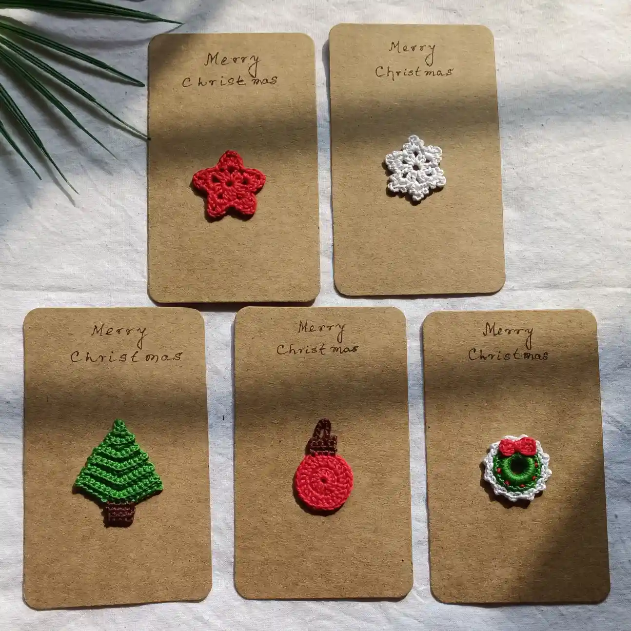 Handmade Crochet Christmas Cards in India Handmade Crochet Christmas Cards in India