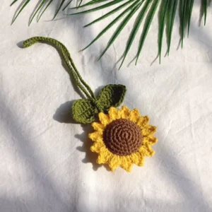 Handmade Sunflower Bagcharm in India