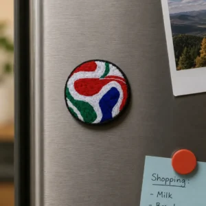 Embroidery FIFA WC 2026 Football Trionda Fridge Magnet