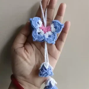 crochet butterfly hair accessories in india
