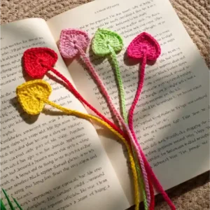 crochet heart bookmarks in india