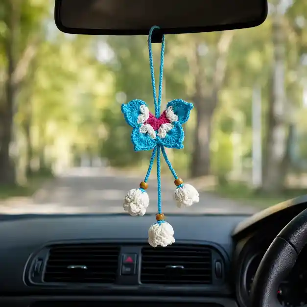 handmade butterfly car hanging in india handmade butterfly car hanging in india