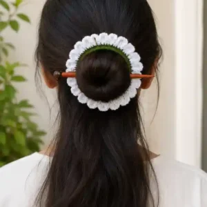 handmade green daisy bun stick in india