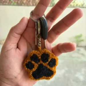 handmade paw keychain in india