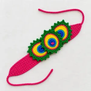 crochet peacock headband in india